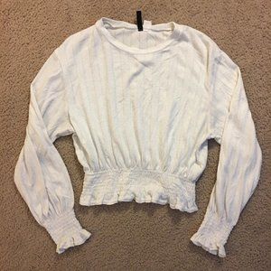 H&M Divided cropped white sweater